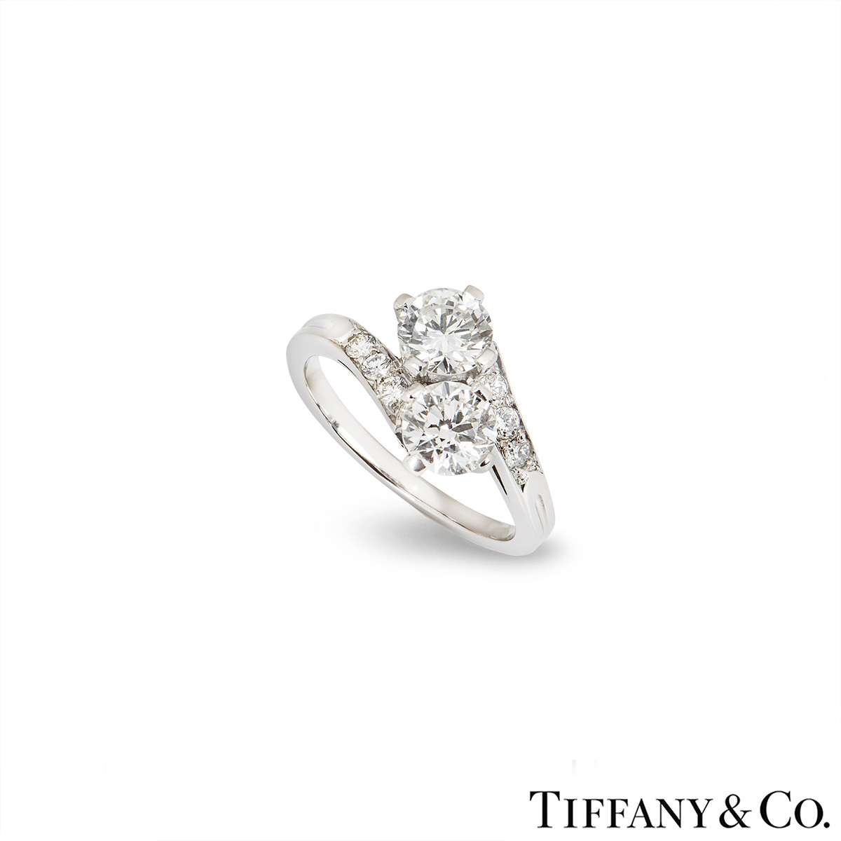 TIFFANY & CO. Vintage Diamond 18K WG Signature Crossover Ring Size 7.5 |  Womens jewelry rings, Old rings, Crossover ring
